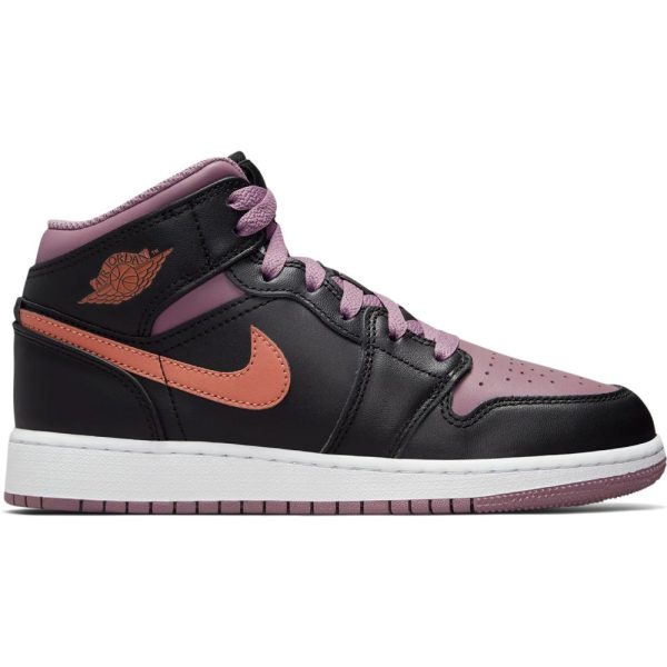 Air Jordan 1 Mid Black Sky J Mauve (FB9909-008) черного цвета