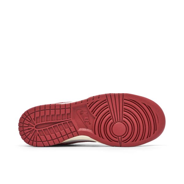 Nike Dunk Low PRM Team (FJ4555-100) красного цвета