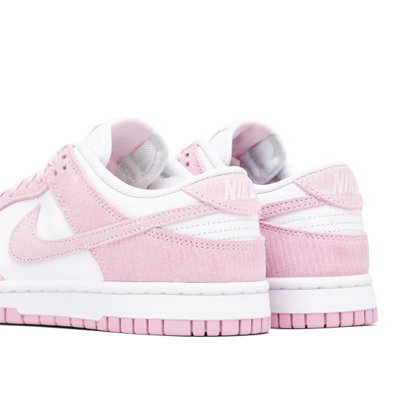 Nike Dunk Low Pink Corduroy (FN7167-100) розового цвета