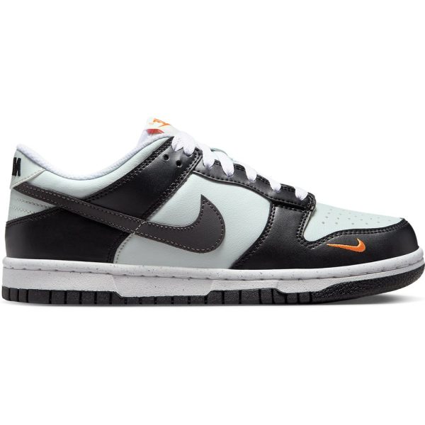 Nike Dunk Low Black Grey Orange (FN7784-001) черного цвета