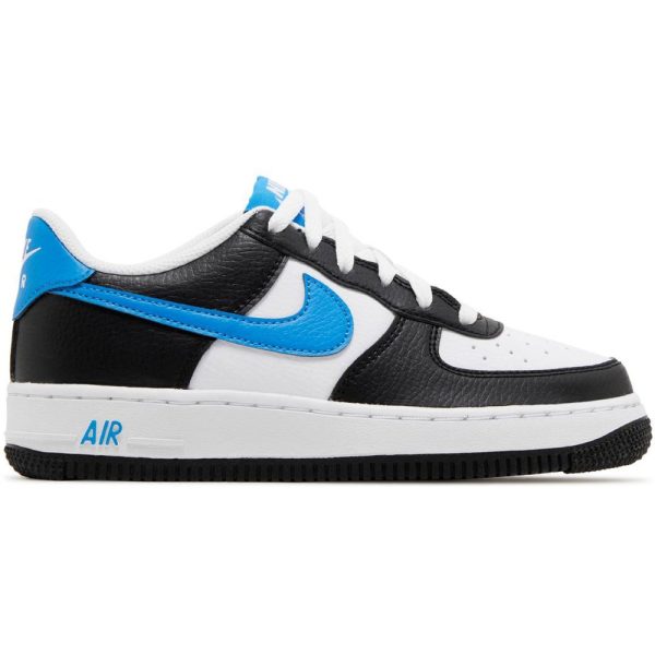 Nike Air Force 1 Low White Black Photo Blue (FN8008-001) белого цвета