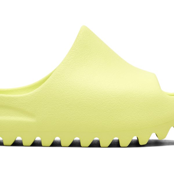 Yeezy Slide Glow Green Kids (HQ4116) зеленого цвета