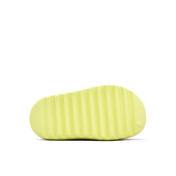 Yeezy Slide Glow Green Kids (HQ4116) зеленого цвета