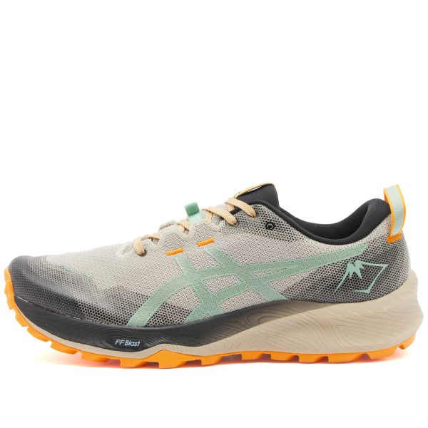 Asics GEL-TRABUCO 12 Feather Grey/Dark Mint (1011B799-020) серого цвета