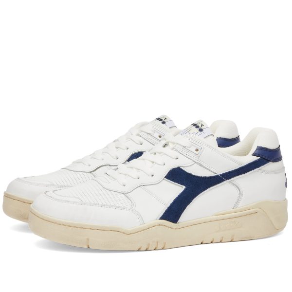 Diadora B.560  White/Blue Corsair (201-180117-C1494) белого цвета