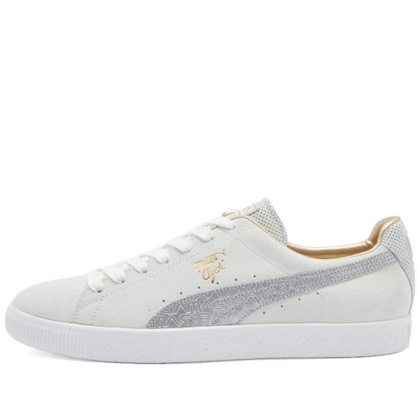 Puma Clyde MIJ Sorayama Feather Grey/Puma Silver (394497-01) серого цвета