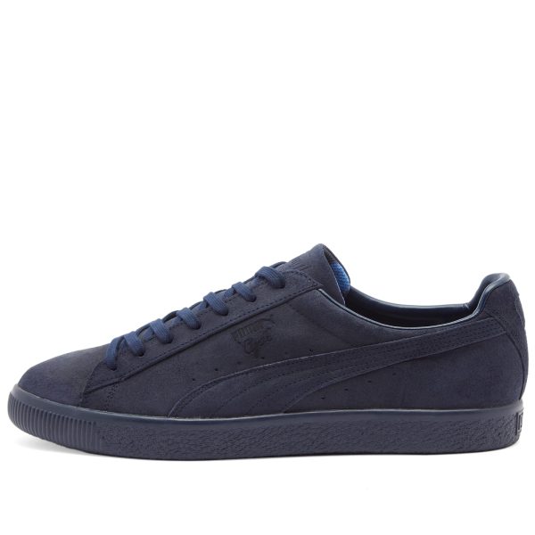 Puma Clyde Blue Blue Japan MIJ New Navy/Dusky Blue (395212-01) голубого цвета