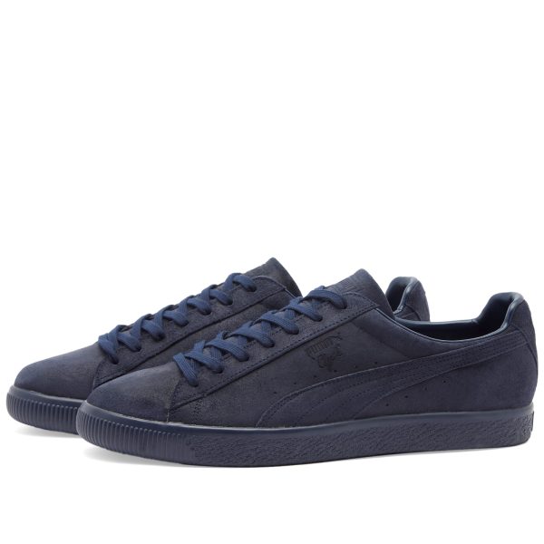 Puma Clyde Blue Blue Japan MIJ New Navy/Dusky Blue (395212-01) голубого цвета