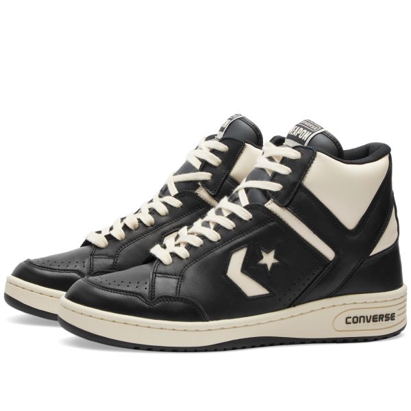 Converse Weapon Mid Black/Natural Ivory (A04400CC) черного цвета