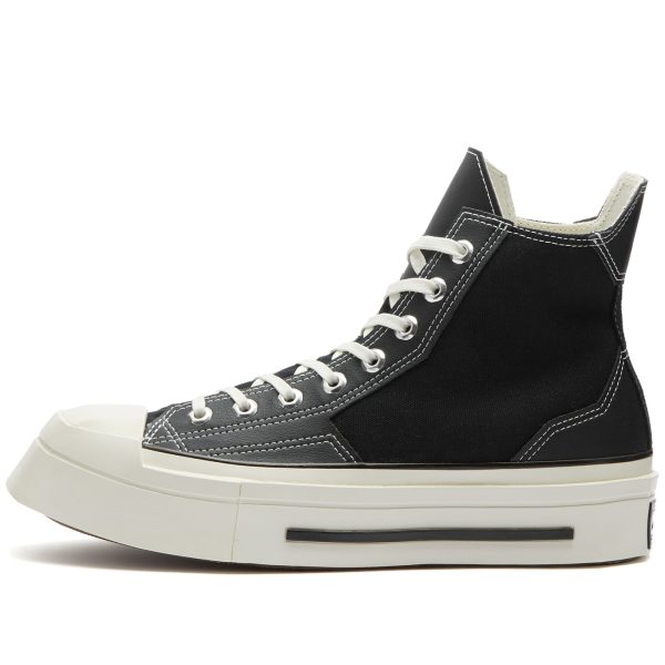 Converse Chuck 70 De Luxe Squared Egret/Black (A06435CC) черного цвета