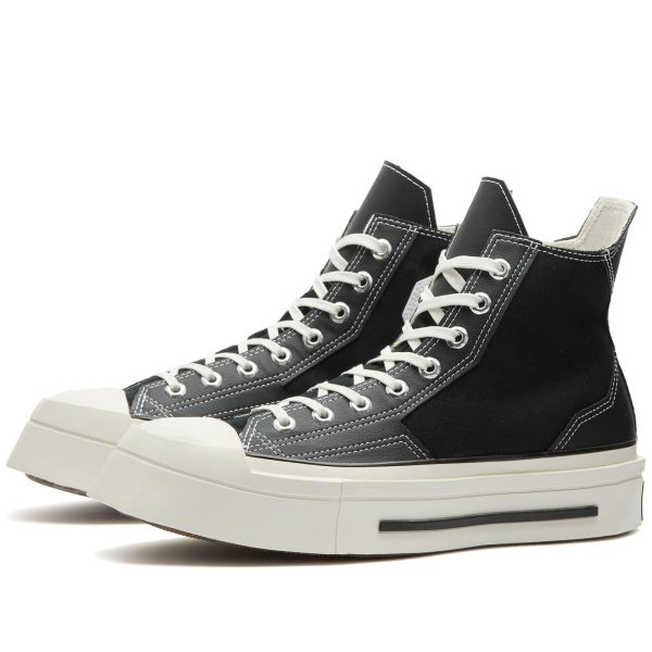 Converse Chuck 70 De Luxe Squared Egret/Black (A06435CC) черного цвета