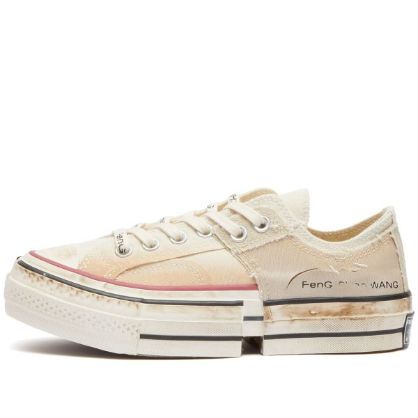 Converse x Feng Chen Wang Chuck 70 2-in-1 Ox Natural Ivory/Brown Rice/Egret (A07718CC) коричневого цвета