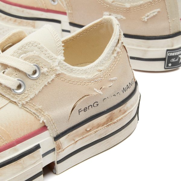 Converse x Feng Chen Wang Chuck 70 2-in-1 Ox Natural Ivory/Brown Rice/Egret (A07718CC) коричневого цвета