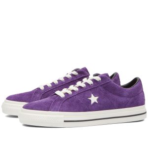 Converse One Star Pro Ox Night Purple/Egret/Black (A08141CC) черного цвета