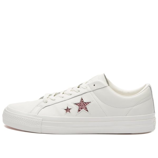 Converse x Turnstile One Star White/Pink/White (A08655CC) белого цвета