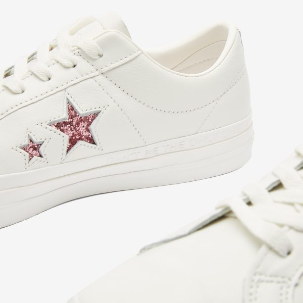 Converse x Turnstile One Star White/Pink/White (A08655CC) белого цвета