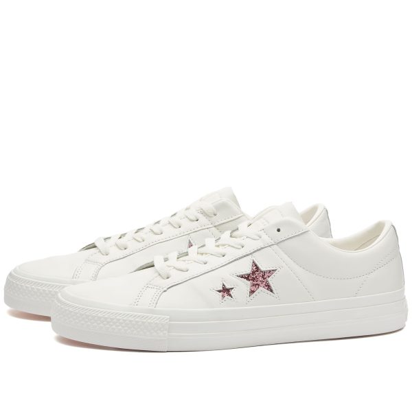 Converse x Turnstile One Star White/Pink/White (A08655CC) белого цвета