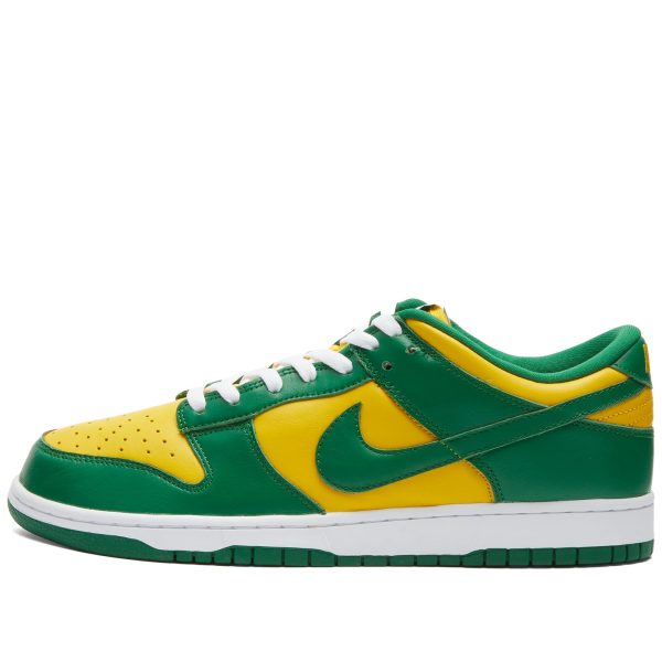 Nike Dunk Low SP Varsity Maize/Pine Green/White (CU1727-700-FEB) белого цвета