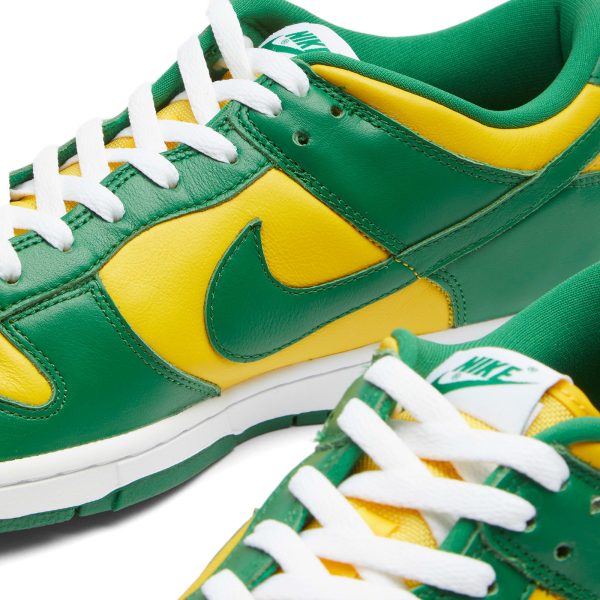 Nike Dunk Low SP Varsity Maize/Pine Green/White (CU1727-700-FEB) белого цвета