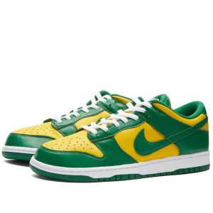 Nike Dunk Low SP Varsity Maize/Pine Green/White (CU1727-700-FEB) белого цвета