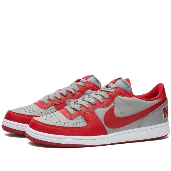 Nike Terminator Low Grey/Varsity Red/White (FZ4036-099) белого цвета