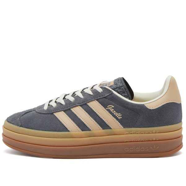 Adidas WoGAZELLE BOLD Grey Six/Magic Beige/Cream White (IE0428) белого цвета