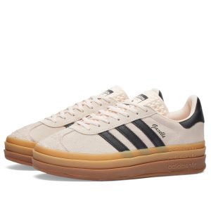 Adidas WoGazelle Bold Wonder Quartz/Core Black (IE0429) черного цвета