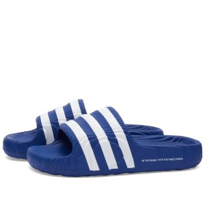 Adidas Adilette 22 Team Royal Blue/White (IF3667) белого цвета