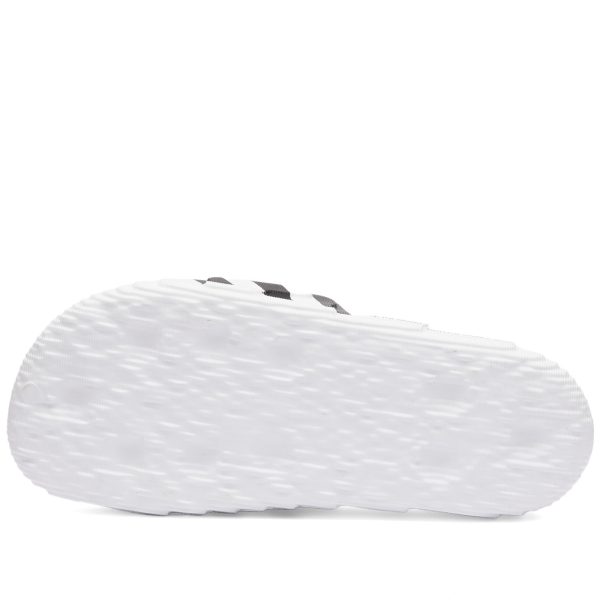 Adidas Adilette 22 White/Core Black (IF3668) белого цвета