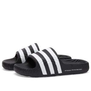 Adidas Adilette 22 Core Black/White (IF3670) белого цвета