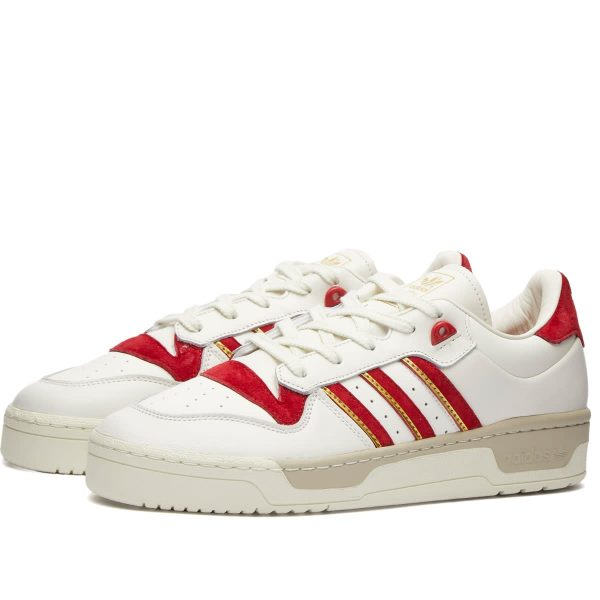 Adidas Rivalry 86 Low Cloud White/Team Power Red/Ivory (IF6263) белого цвета