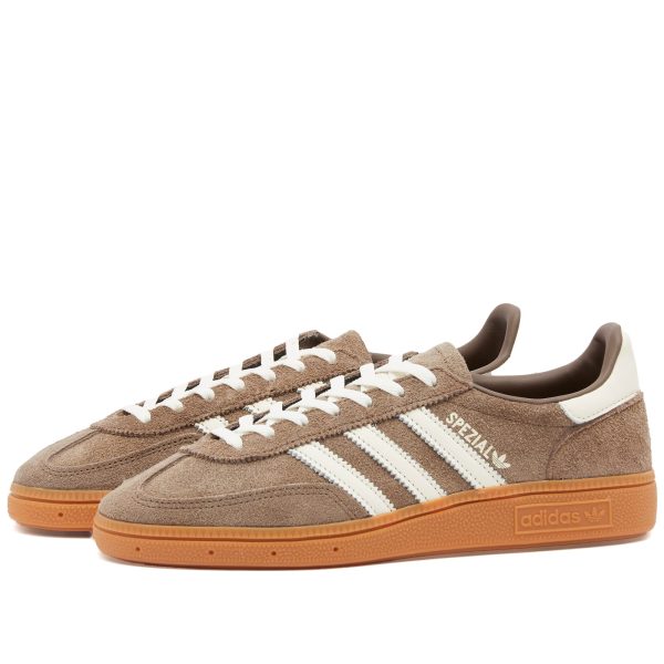 Adidas Handball Spezial Earth Strata/Off White/Gum (IF6490) белого цвета