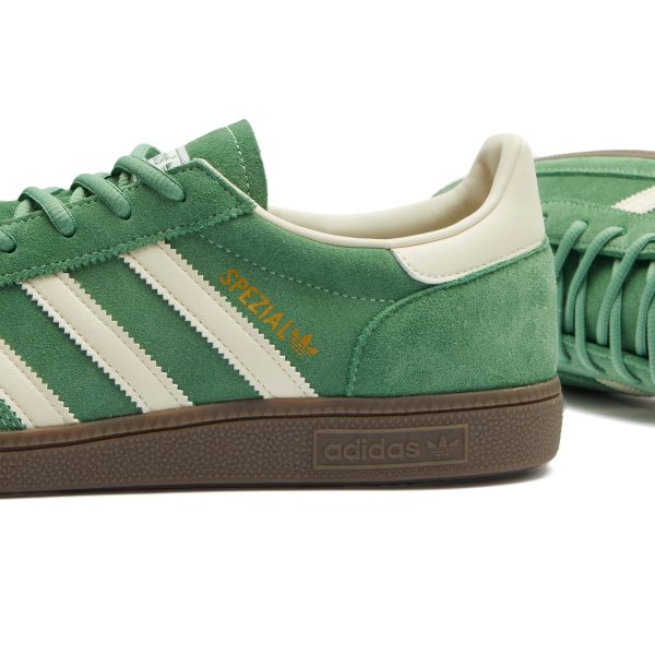 Adidas Handball Spezial Preloved Green/Cream White/Crystal White (IG6192) белого цвета