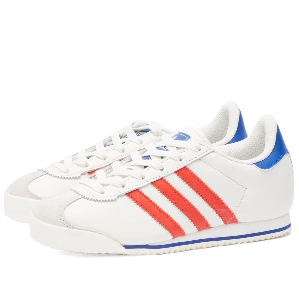 Adidas Kick Core White/Bright Red/Team Royal Blue (IG8952) белого цвета