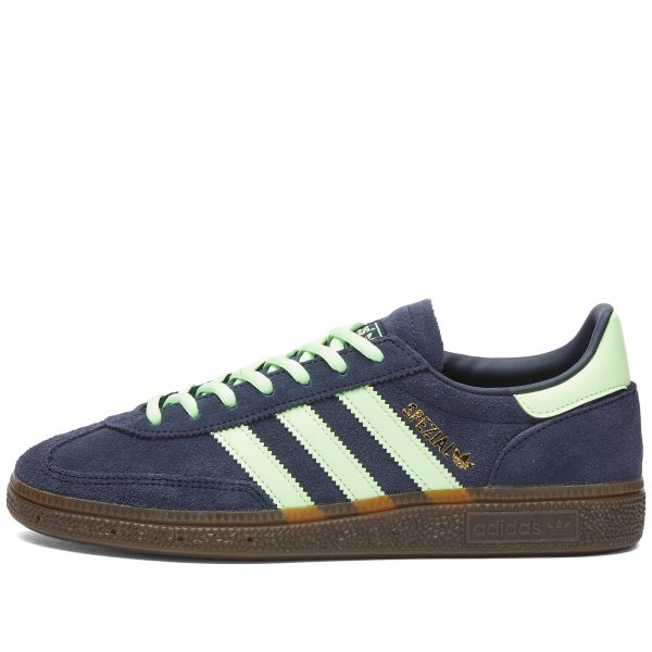 Adidas Handball Spezial Legend Ink/Green Spark/Gum (IH7497) зеленого цвета