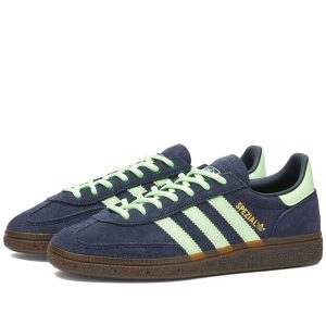 Adidas Handball Spezial Legend Ink/Green Spark/Gum (IH7497) зеленого цвета