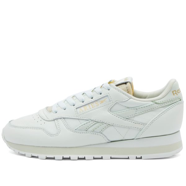 Reebok x Aries Classic Leather Opal Glow/Cool Sage/Storm Glow (RMIA004C99LEA0010176)  цвета