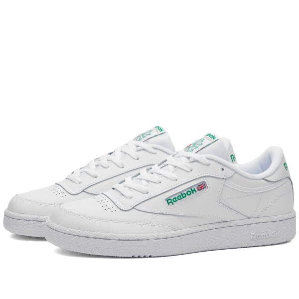 Reebok Club C 85 INT White/Green (RMIA04VC99LEA0010155) белого цвета