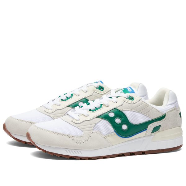 Saucony Shadow 5000 White/Green (S70637-7) белого цвета