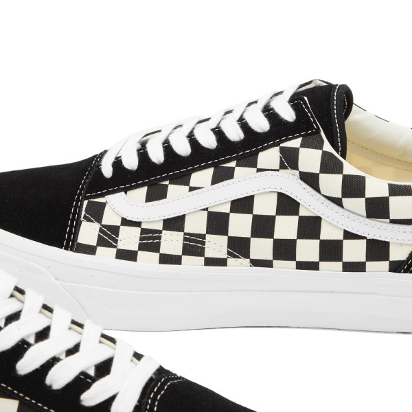 Vans Old Skool 36 Lx Checkerboard Black/Off White (VN000CQD2BO) белого цвета