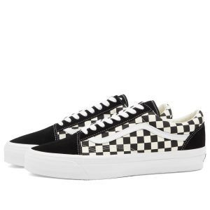 Vans Old Skool 36 Lx Checkerboard Black/Off White (VN000CQD2BO) белого цвета