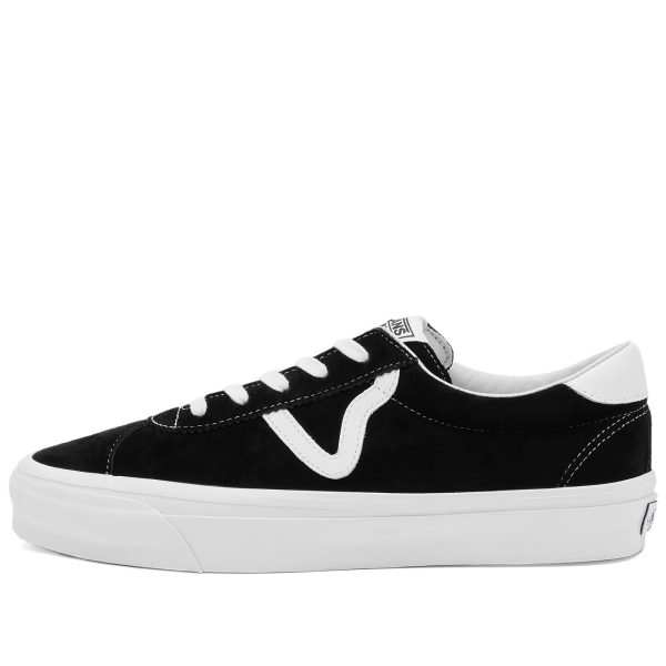 Vans Sport 73 Lx Pig Suede Black/White (VN000CR1BA2) белого цвета