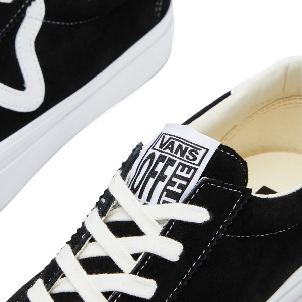 Vans Sport 73 Lx Pig Suede Black/White (VN000CR1BA2) белого цвета