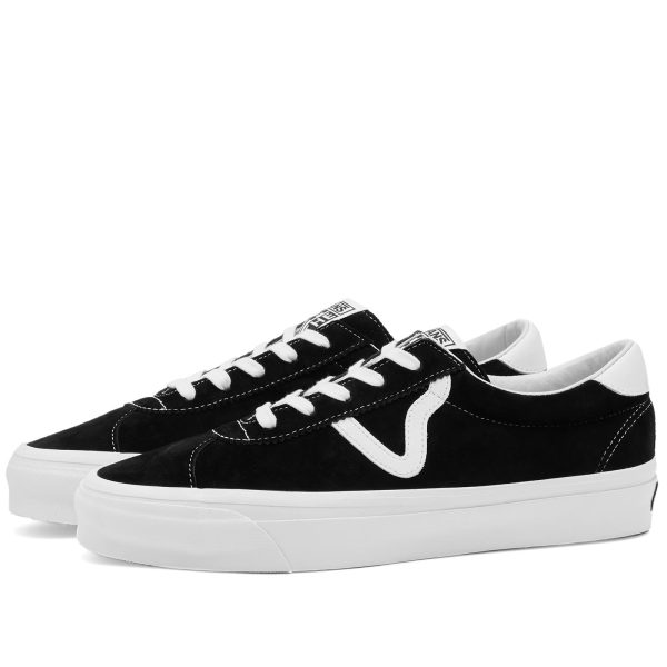 Vans Sport 73 Lx Pig Suede Black/White (VN000CR1BA2) белого цвета