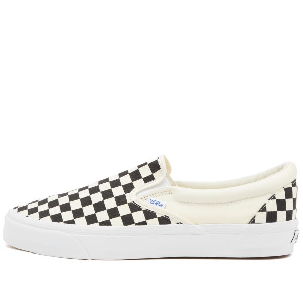 Vans Slip-On Reissue 98 Lx Checkerboard Black/Off White (VN000CSE2BO) белого цвета