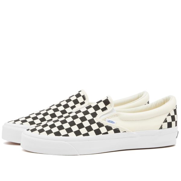 Vans Slip-On Reissue 98 Lx Checkerboard Black/Off White (VN000CSE2BO) белого цвета