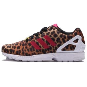 Adidas ZX Flux Leopard   Brown Black Vivid-Berry (M21365)