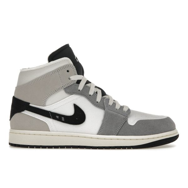 Air Jordan 1 Mid SE Craft Inside Out -   Cement Grey Black White Tech-Grey (DZ4136-002)