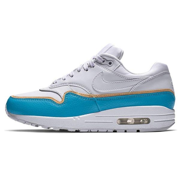 Nike Air Max 1 Double Layer     White Light-Blue-Fury Topaz-Gold (881101-103)