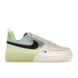 Nike Air Force 1 React Sail Barely Volt White Ghost-Green Black (DM0573-101)